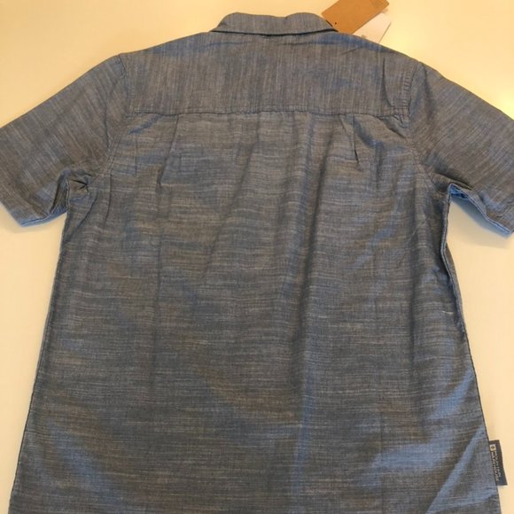 MOUNTAIN WAREHOUSE COCONUT TEXTURE SHORT SLEEVE BUTTON DOWN SHIRT - BNWT - Picture 5 of 11